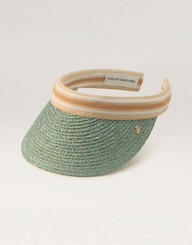 Helen Kaminski - Bianca 8 Raffia Stripe Visor