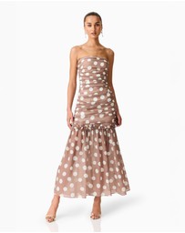 Elliatt - Sola Polkadot Strapless Gown