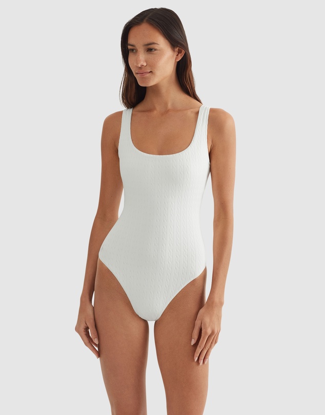 Polo Ralph Lauren - Cable Jacquard Martinique Low Back Swimsuit