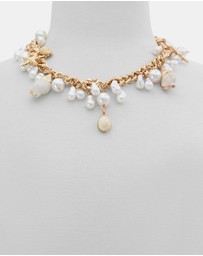ALDO - Beachglow Pearl Shell Charm Shoulder Bag
