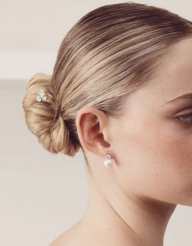 The White Collection - Aria - 6mm Crystal Bridal Hair Pin Trio