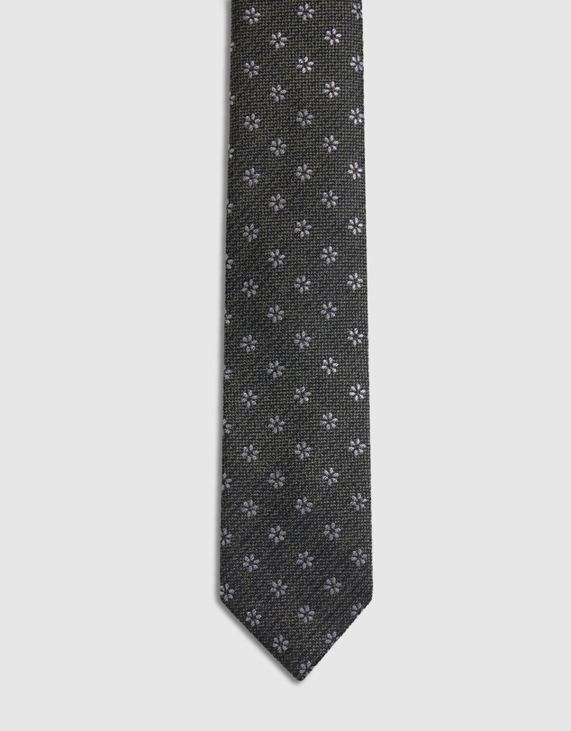 Oxford - Isaac Ditsy 7Cm Silk/Wool Tie