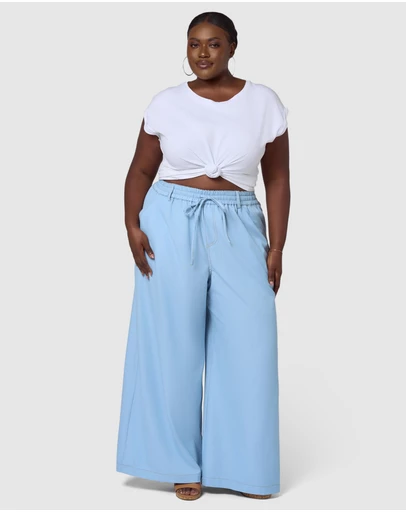 Indigo Tonic - Ava Luxe Chambray Wide Leg Pant