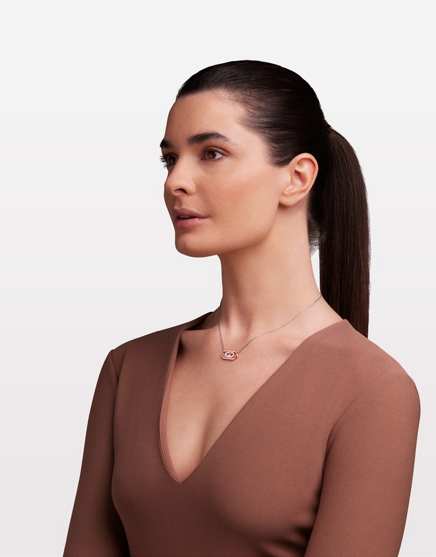 Furla - Ooh Silver and Rose-Tone Necklace