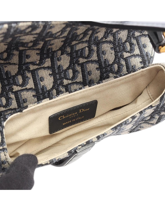 Pre-Loved by Azura Reborn - Pre-Loved Mini Oblique Canvas Saddle Bag