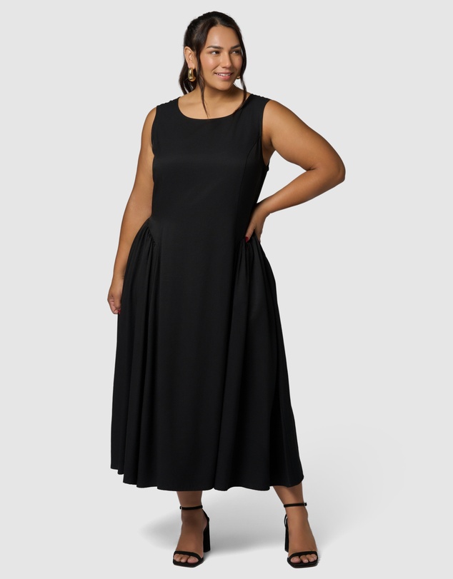 Pink Dusk by Curve Project - Electric Love Midi Dress