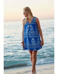 NEXT - Linen Blend V-Neck Summer Mini Dress