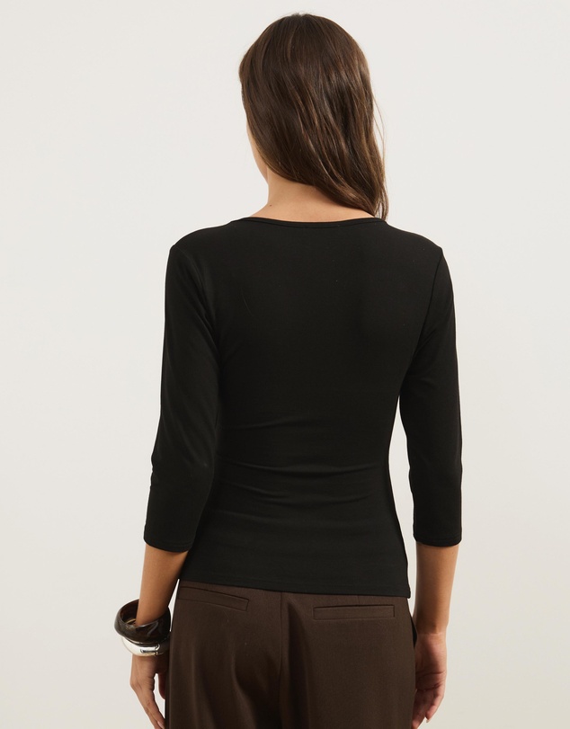 Atmos&Here - Harley V-Neck Half Sleeve Top