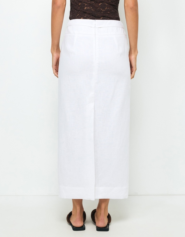 AERE - Alba Linen Midi Skirt