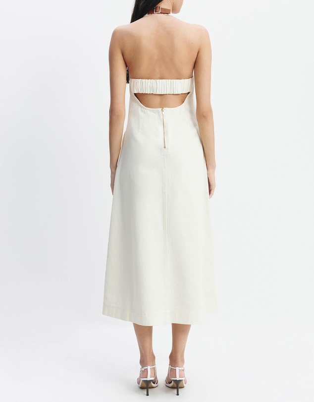 Aje Studio - Elsie Denim Halter Dress
