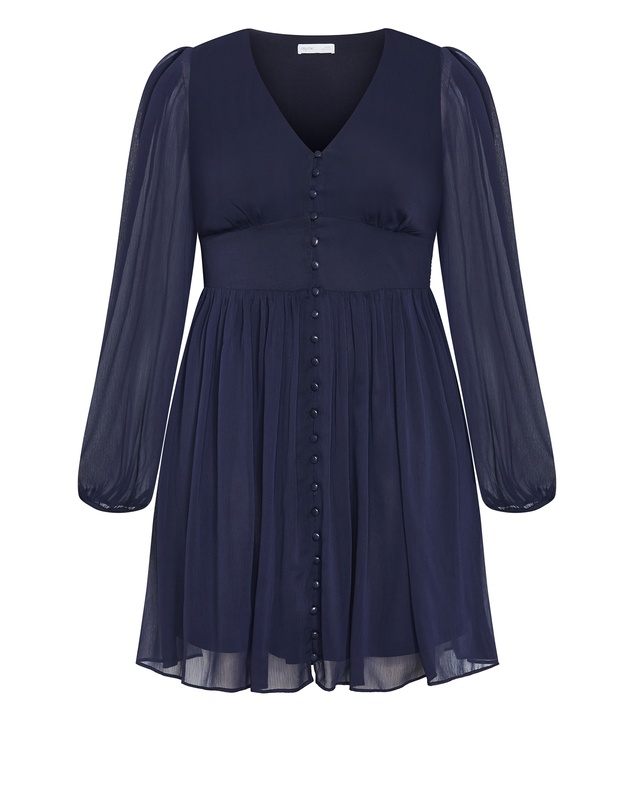 City Chic - Serina V Neck Mini Dress