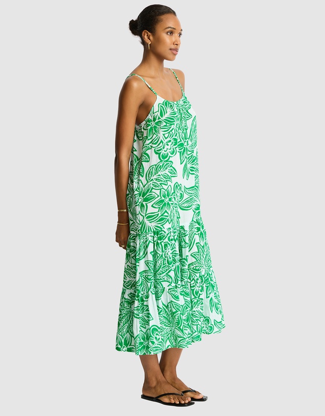 Sea Level Australia - Palmera Resort Tiered Midi Sundress
