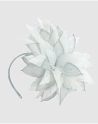 Max Alexander - Modern Flower Blue Racing Fascinator
