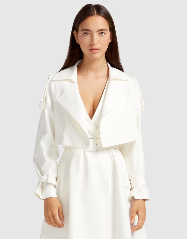 Belle & Bloom - Manhattan Cropped Trench