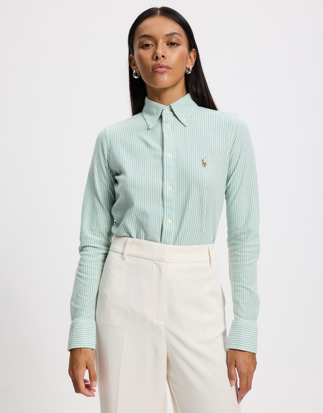 Polo Ralph Lauren - Striped Knit Oxford Cotton Shirt - ICONIC EXCLUSIVE