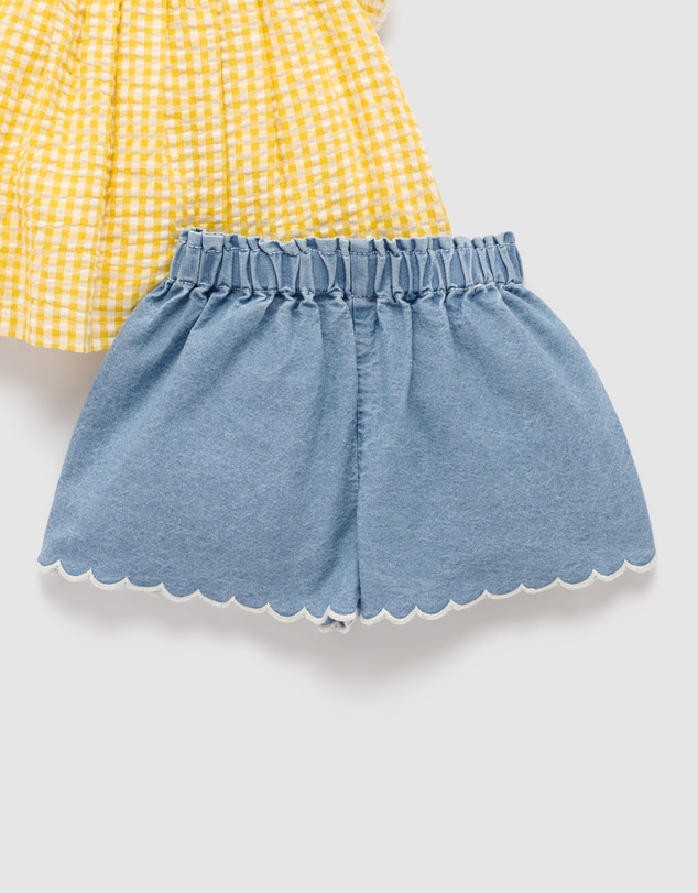 Purebaby - Gingham Set-Kids-Babies