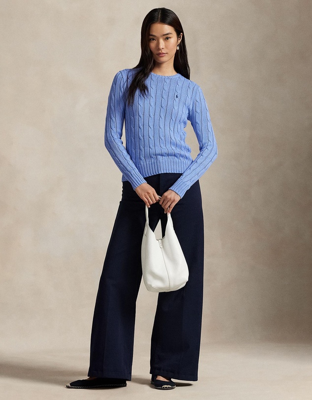 Polo Ralph Lauren - Cable-Knit Cotton Crewneck Sweater