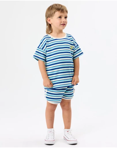 Goldie + Ace - Waffle Stripe T-Shirt - Babies-Kids