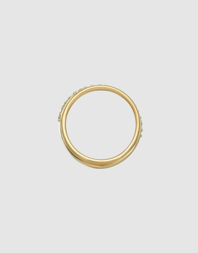Elli Jewelry - Ring Wrap Zirconia 925 Sterling Silver Gold Plated