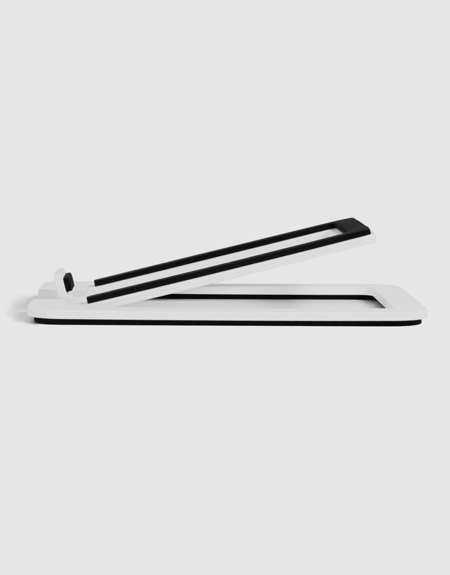 iWorld - Kanto S2W Angled Desktop Speaker Stands for Small Speakers - Pair, White
