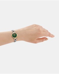 DKNY - Milanese Two-Tone 26mm Green Dial Womens Watch