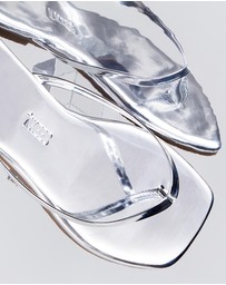 Tkees - Lily Square-Toe Mirrored Sandals