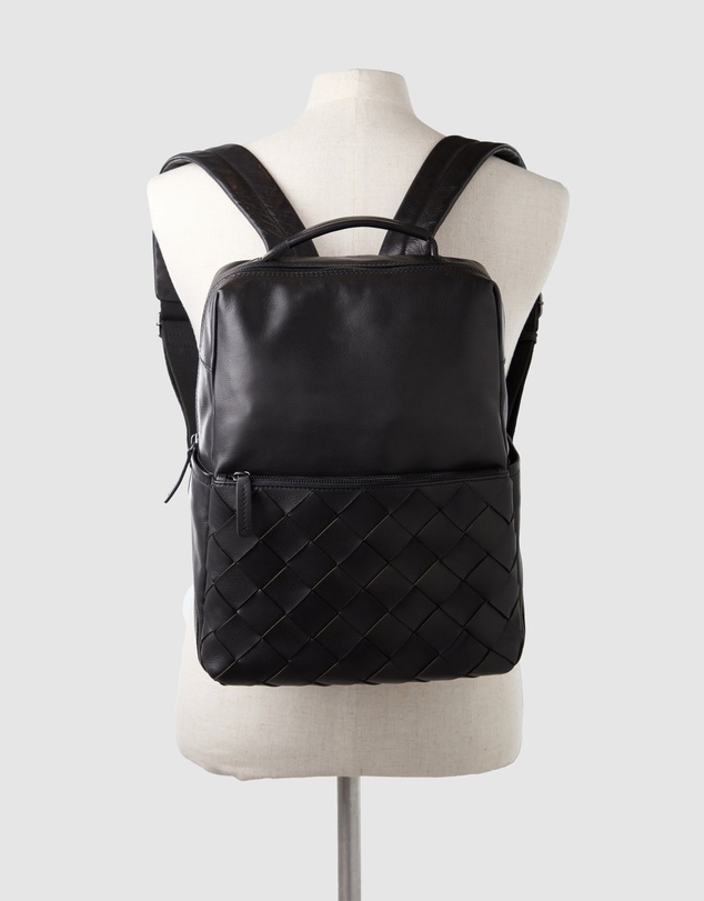 Evity - Dominic Leather Weave Backpack