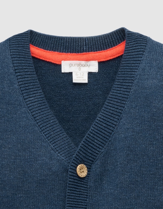 Purebaby - Doggy Cardigan-Kids-Babies
