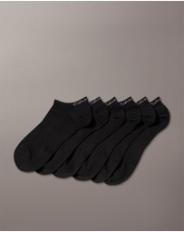 Calvin Klein - Womens 6 Pack Logo No-Show Socks