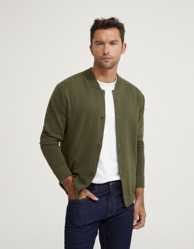 Oxford - Miles Knitted Bomber Jacket