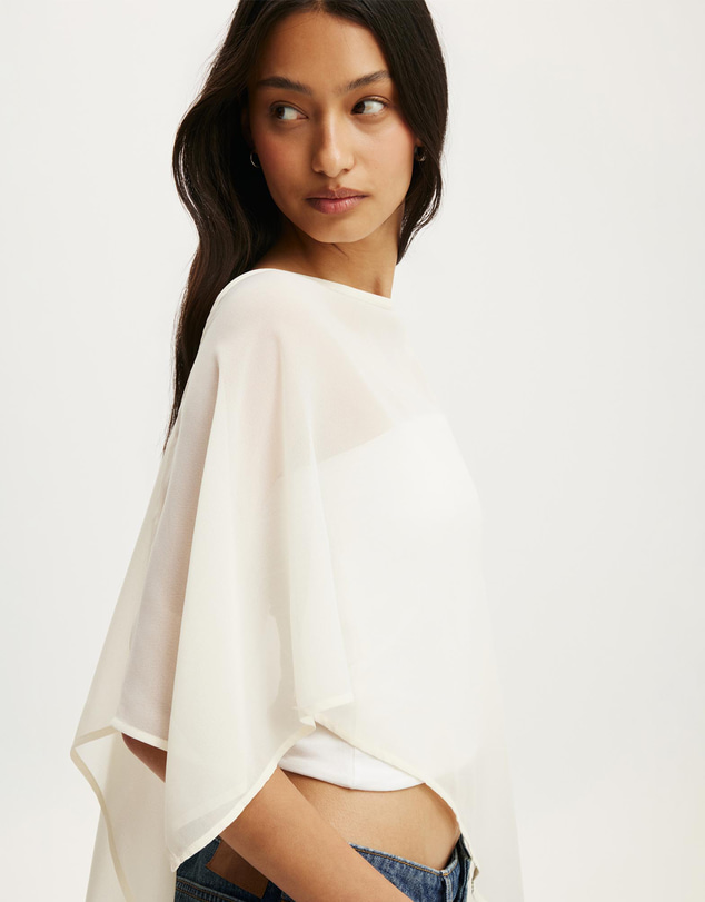 Cotton On - Chiffon Poncho