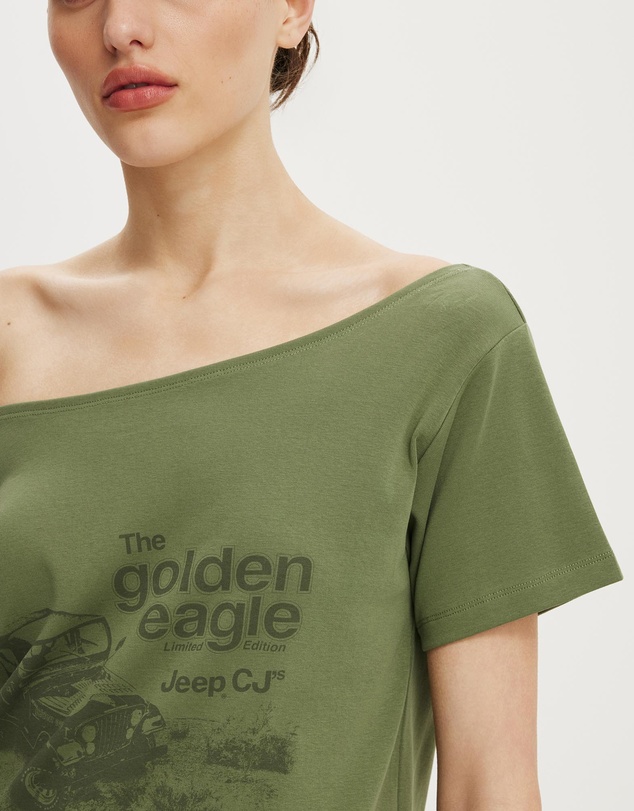 Cotton On - Lcn Off Shoulder Graphic Tee