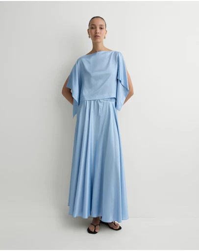 BONDI BORN - Como Waterfall Top - Sky Blue