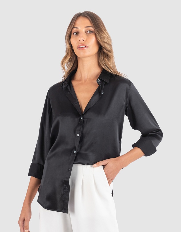 CAMIXA - Satin Silk Shirt