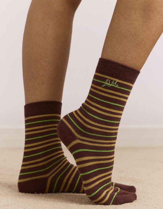 Damson Madder - Multi Stripe Socks