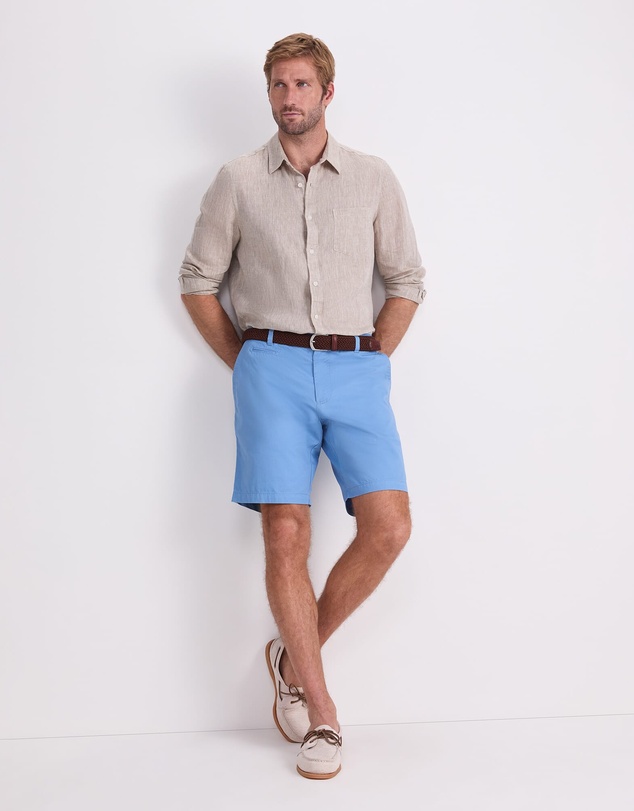 Sportscraft - Long Sleeve Linen Yarn Dyed Shirt