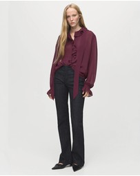M.N.G - Ruffled Blouse With Scarf