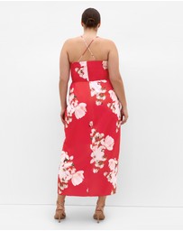 City Chic - Lotus Print Maxi Dress