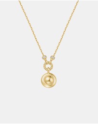 Ania Haie - Ania Haie Gold Malachite Reversible Vacation Necklace