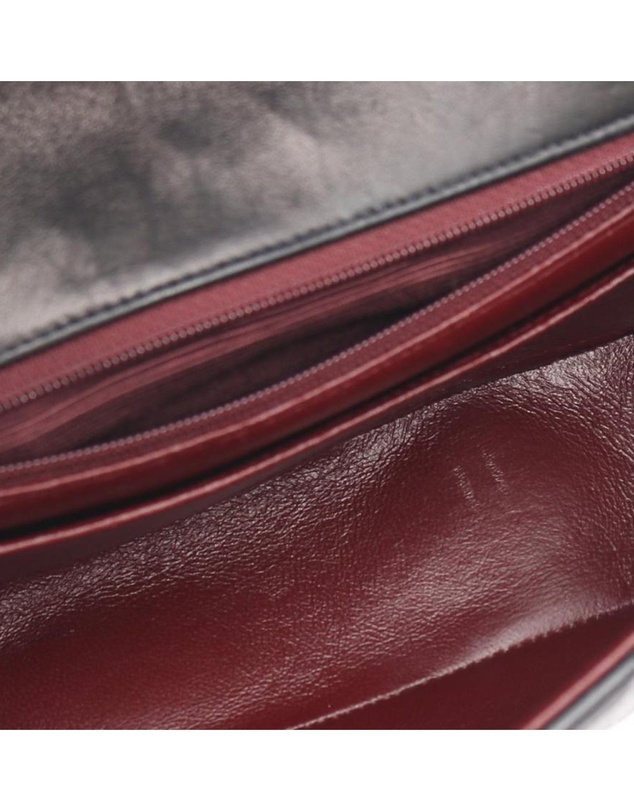 Pre-Loved by Azura Reborn - Pre-Loved CC Lambskin Line Chain Flap