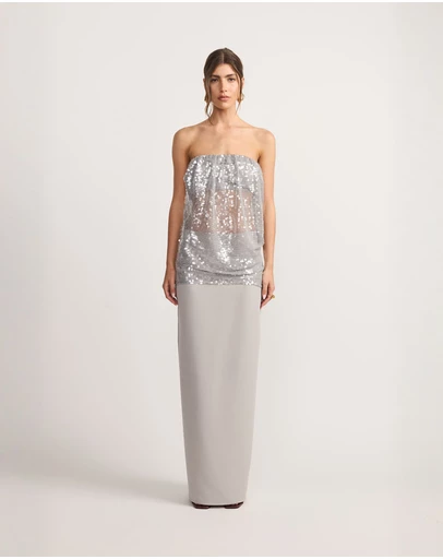 TOJHA - Alisa Strapless 2pc Set Oyster