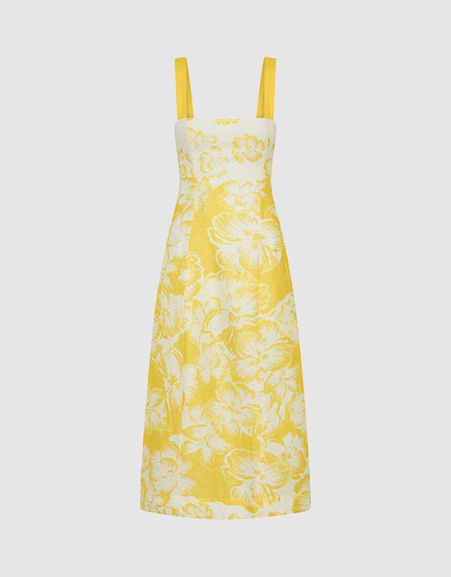 KIVARI - Soraya Tie Back Midi Dress
