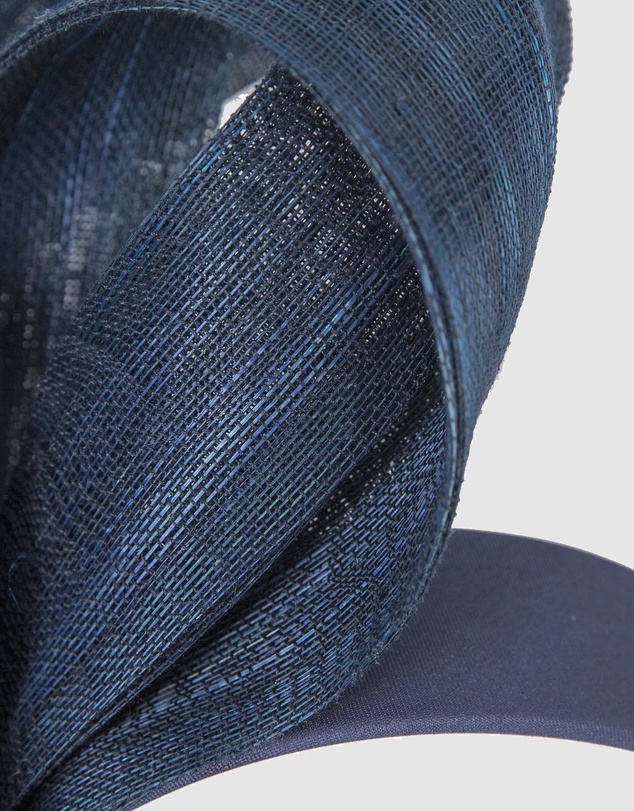 Fillies Collection - Navy Abaca Loops Racing Fascinator