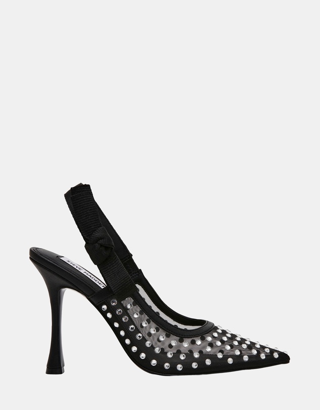 Steve Madden - Bri Black Lace Heels