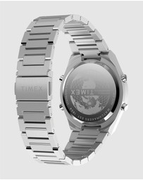 TIMEX - Q Timex® Q80 Continental 39mm Stainless Steel Bracelet Watch