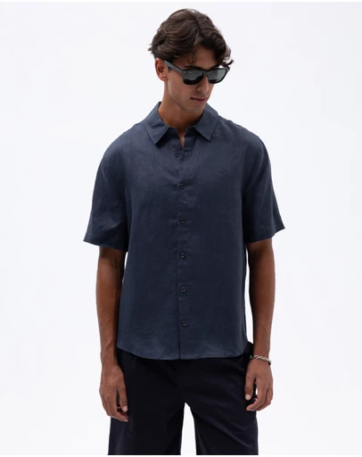 AERE - Euro Resort Linen SS Shirt
