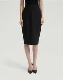 Oxford - Peggy Wool Stretch Suit Skirt