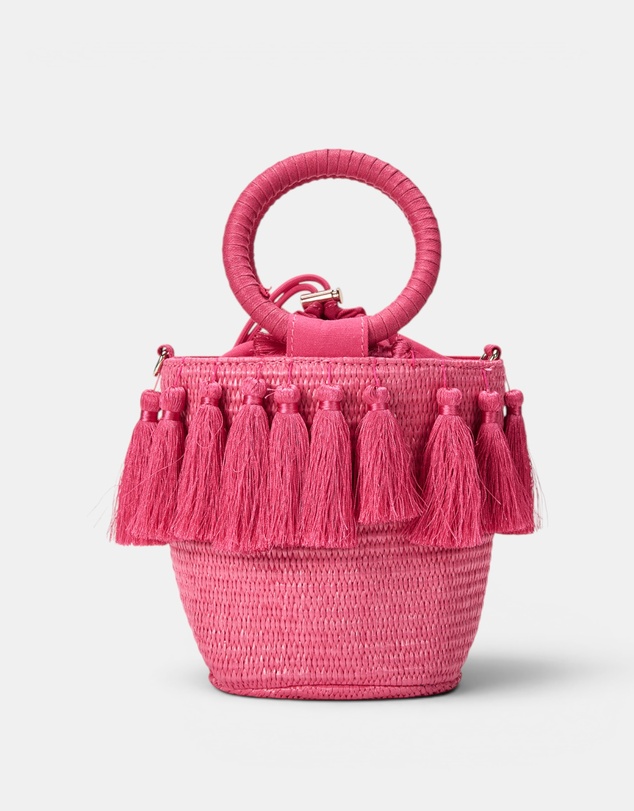 GUESS - Straw Bucket Bag