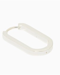 Lovisa - Waterproof Stainless Steel Oblong Hoop Earrings