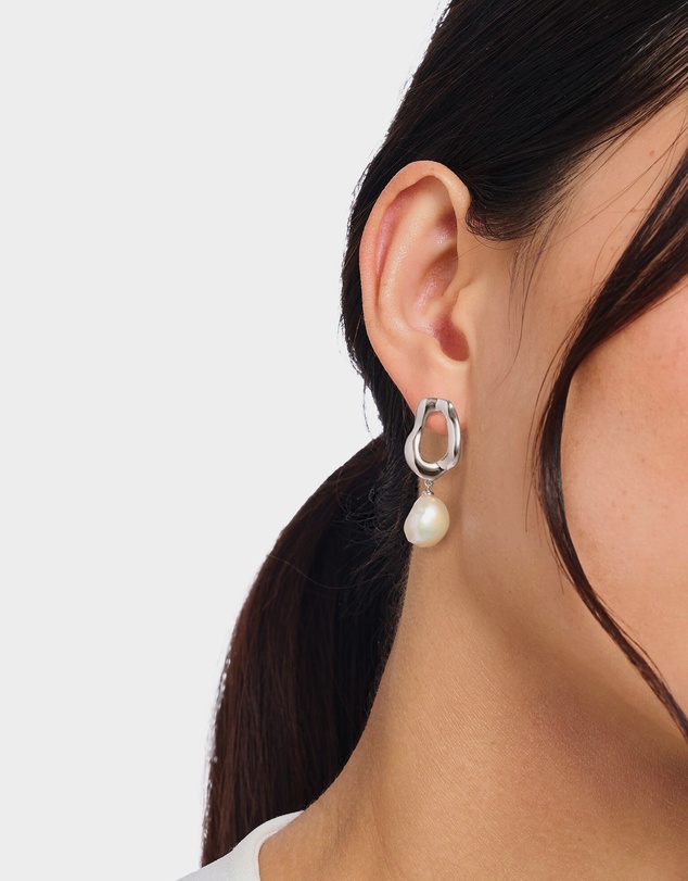 THOMAS SABO - THOMAS SABO Stud Earrings with Freshwater Pearls in Silver
